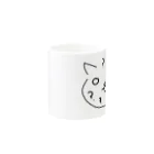 にゃろぬん(Nyaronun)のにゃろぬん「なぜ？？」グッツ！ Mug :other side of the handle