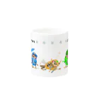 “すずめのおみせ” SUZURI店のスズメ忍法帖 Mug :other side of the handle