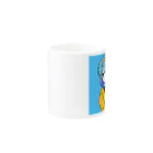 かる の しょっぷのレトロポップガール　あお Mug :other side of the handle