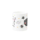 しらたまとタマクローのマグカップ 『チラッ・どやっ』しらたまとタマクロー Mug :other side of the handle