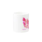 Mofrismの花柄パピヨン Mug :other side of the handle