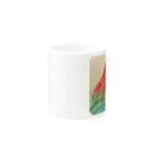 TeaDrop.Cのベニコンゴウインコ Mug :other side of the handle
