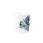 hikagemonoの青い紫陽花 Mug :other side of the handle