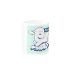 うしちゃんグッズのAngelic Calf　ブルー Mug :other side of the handle