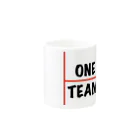 OYAMADAY CHANNELのONE TEAM スローガン Mug :other side of the handle