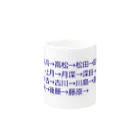 mkoijnの漢字しりとり（苗字編） Mug :other side of the handle