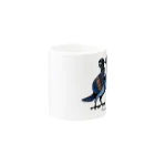  Dark blancoのDark blanco "Pigeons" Mug :other side of the handle