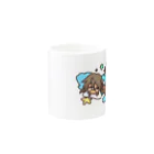 もぬやのみにみに　あおい Mug :other side of the handle