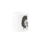  Dark blancoのハリネズミ親子 Mug :other side of the handle