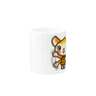 ザ・ワタナバッフルのマロンヘッドのネコ”see you” Mug :other side of the handle