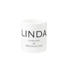 LINDAのネコ ”LINDA” マグカップの取っ手の反対面