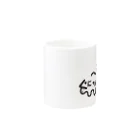 ぐにゃんじROCKのぐにゃっとしたロゴ Mug :other side of the handle