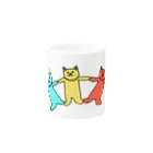 MARUの合体！猫のマグカップ Mug :other side of the handle