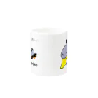 ハシビロコウさんグッズ販売★★ＦＡＮショップ★★のハシビロコウさん「くつろぎマグ♪」 Mug :other side of the handle