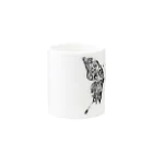 YASのButterfly (Black) Mug :other side of the handle