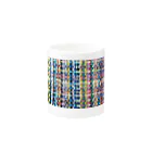 Hana Sungo　はなさんごのHand weaving-Blue2 Mug :other side of the handle