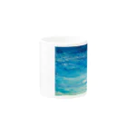 Chiaki✴︎のblue ocean Mug :other side of the handle