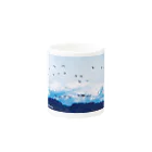 雁花工房（寄付アイテム販売中です）の栗駒山とマガン Mug :other side of the handle