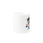 fleurspartyの休日の柴犬　黒柴 Mug :other side of the handle