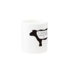 AURA_HYSTERICAの牛の可食部位図 Mug :other side of the handle