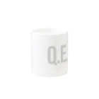 存在がミュート official storeのQ.E.D. Mug :other side of the handle