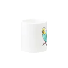 まめるりはことりのごきげんセキセイインコ【まめるりはことり】 Mug :other side of the handle