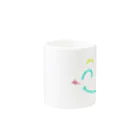 no.14のネココ Mug :other side of the handle