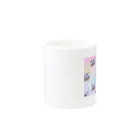 NukoNukoの夢カワイイねこ天使（大群） Mug :other side of the handle