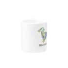 AtelierBoopの花　ボタニカル　ダックス Mug :other side of the handle