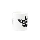 Ruuka SpikaのRyoku-Knuckle devil b-mug マグカップの取っ手の反対面