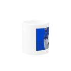 青空ねこ屋のBLUE HOKU Mug :other side of the handle