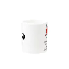 蜂のアップルパイラブラブTシャツ Mug :other side of the handle