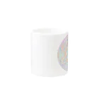 HIRO CollectionのRainbow Flower of Life & Hexagram Mug :other side of the handle