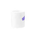 Famille de baleines(ファミールデバレーヌ)のマッコウクジラの親子とマカロン（カラー） Mug :other side of the handle