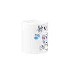 RIRI_designのゆるニャンコ（真夏に溶けそうな夏バテ猫ちゃん） Mug :other side of the handle