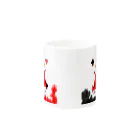 装甲の白RQ黒 Mug :other side of the handle