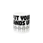 PokuStarのPUT YOUR HANDS UP!　・黒 Mug :other side of the handle
