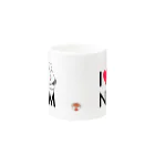 ねこめし屋公式グッズショップのI♥NMMマグ Mug :other side of the handle