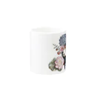 ローズルの花を吐くdark Mug :other side of the handle