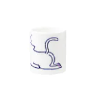 TAMAPEのしらたまねこおねむー Mug :other side of the handle