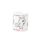 chococo_yuruusagiのゆるうさぎ ぷぅ2 Mug :other side of the handle