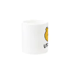 Kousuke HattaのUSOUSO_YELLOW Mug :other side of the handle