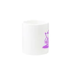 栖周 (sumi amane)のもぐう（紫） Mug :other side of the handle