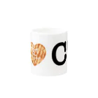 SHOP W　SUZURI店のI ♥ Cha Tora　マグカップ Mug :other side of the handle