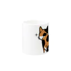 Riotoのねこけつω（三毛猫、アップ） Mug :other side of the handle