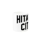 JIMOTO Wear Local Japanの日立市 HITACHI CITY Mug :other side of the handle