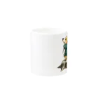犬グッズの店しえるぶるーのマフラー犬　コーギー Mug :other side of the handle