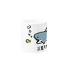 Cɐkeccooのらくがきシリーズ『サメさんあーんぐり』 Mug :other side of the handle