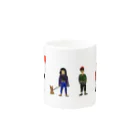 ばずの4人の人 Mug :other side of the handle