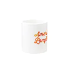 American Long HairのアメロンLOGOマグカップ Mug :other side of the handle